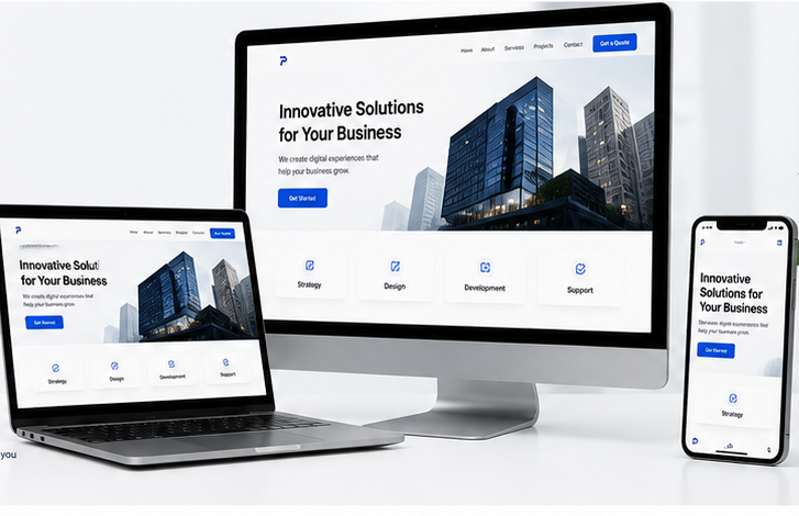 Professional business website