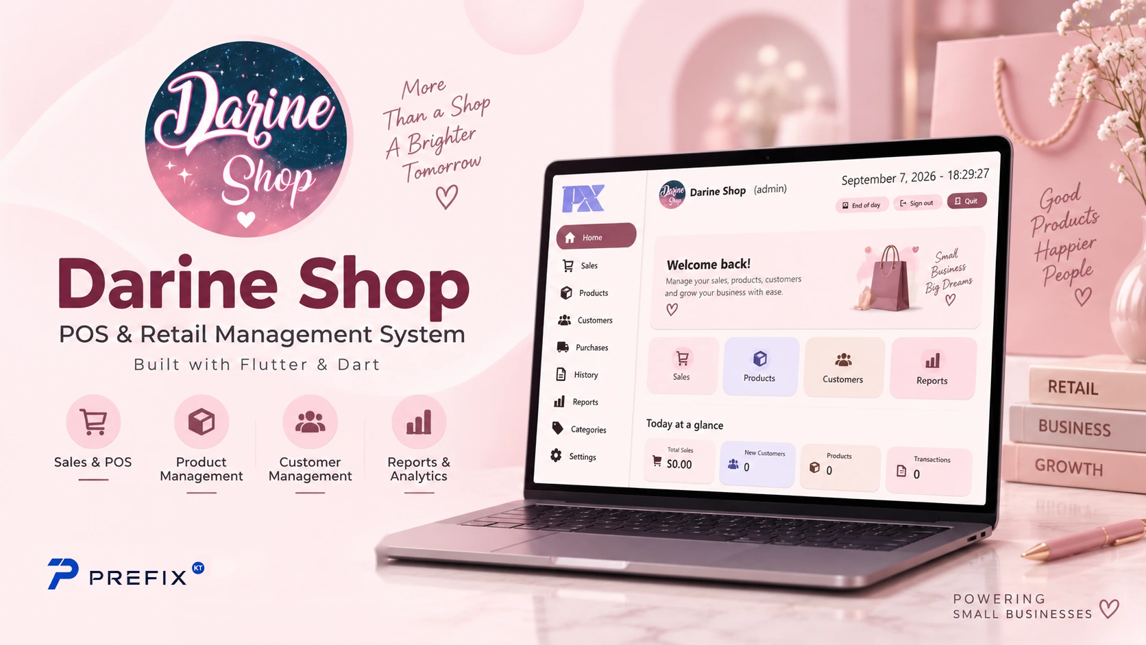Darine Shop POS and retail management system showcase