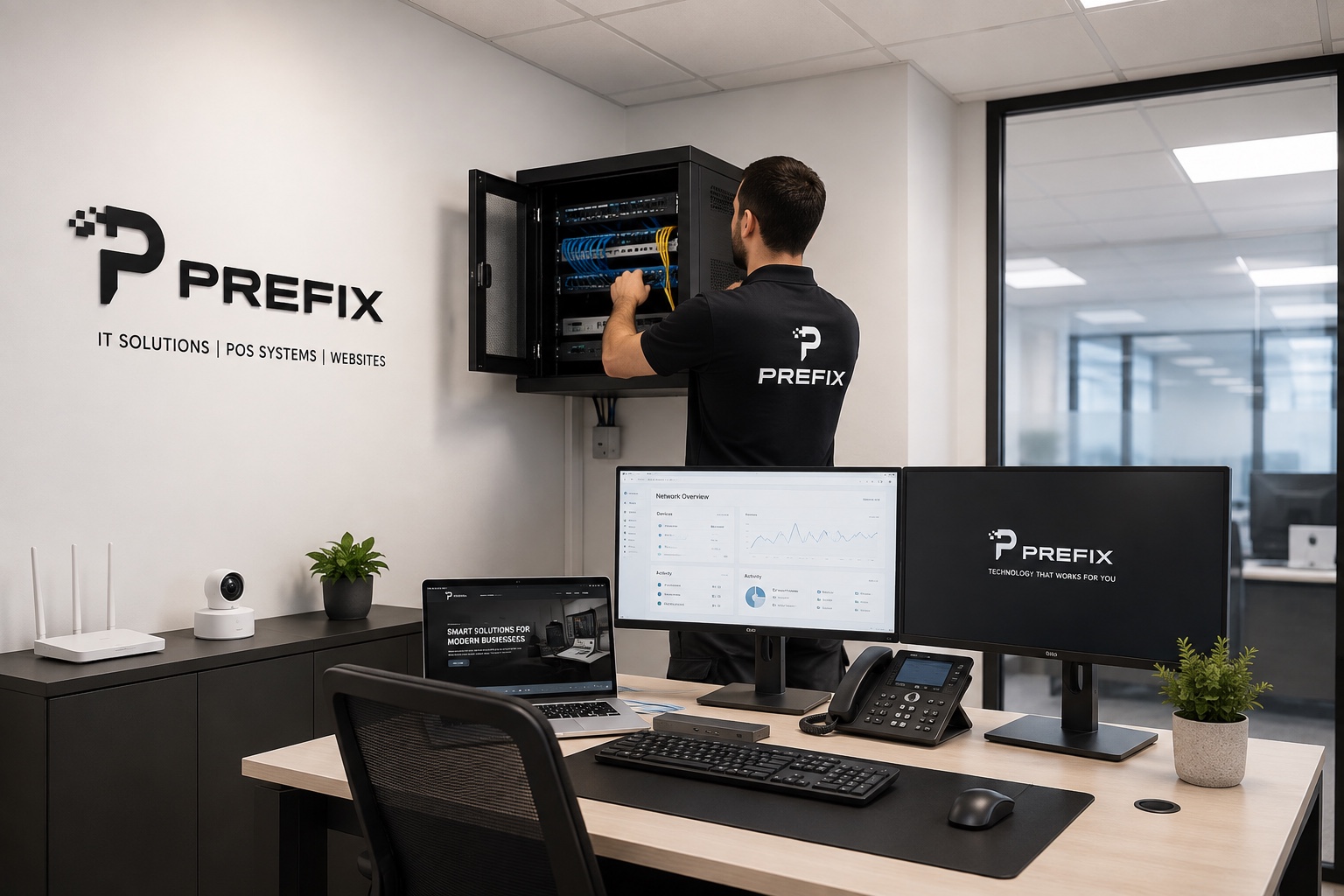 Professional office installation