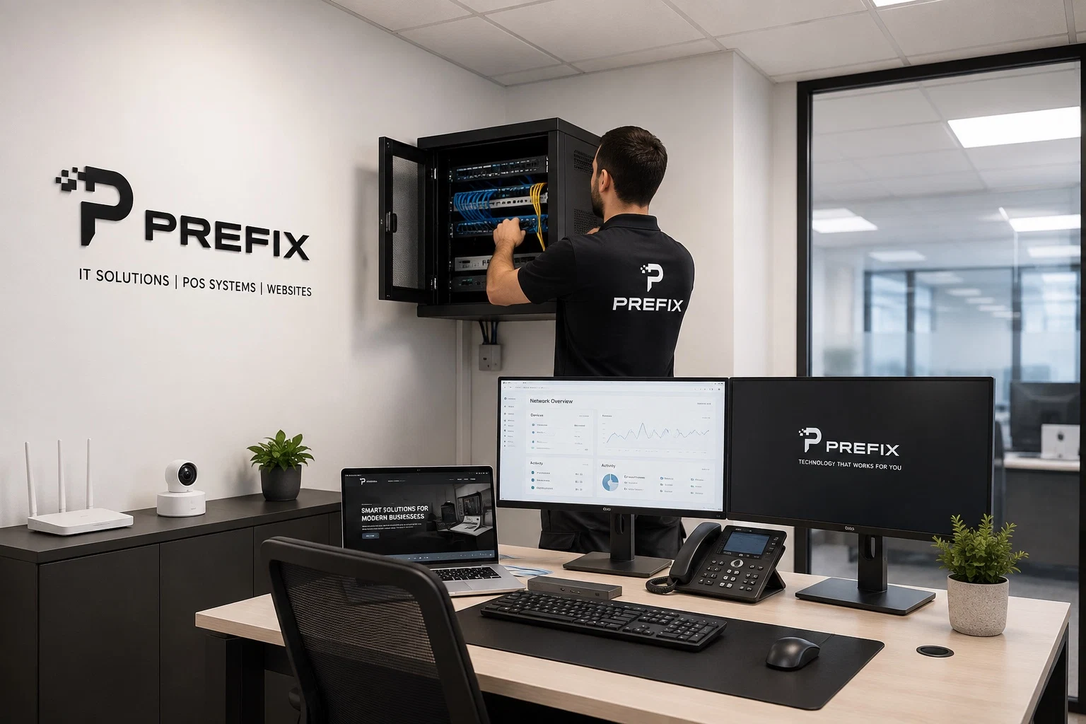 PrefixKT technology project and office installation work
